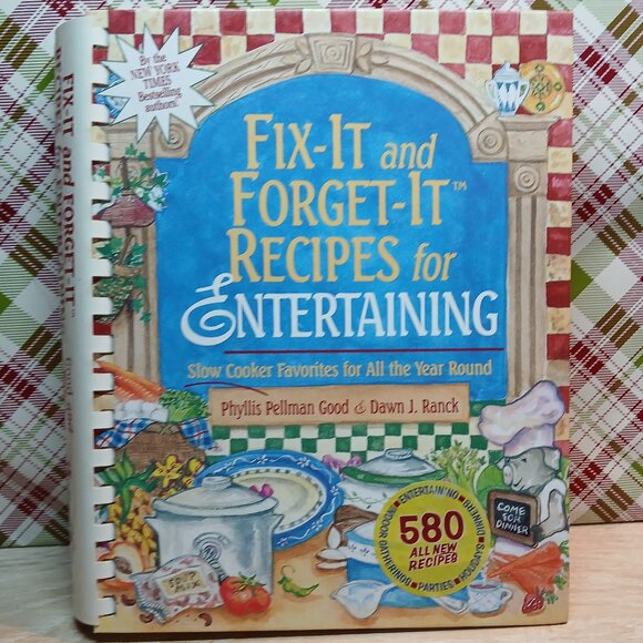 Fix-it & Forget-it Recipes for Entertaining Slow Cooker Cookbook 2002 Good Books - Picture 1 of 17